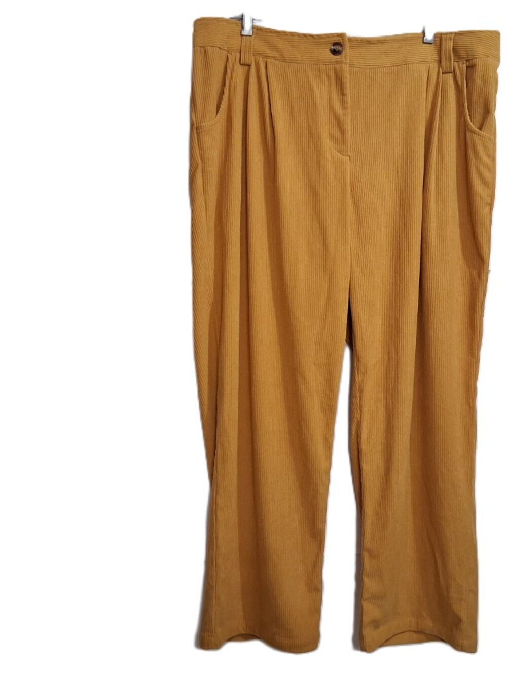 HALARA AuraCord™ Mid Rise Zipper Pocket Plus Size Corduroy Casual Pants 1X